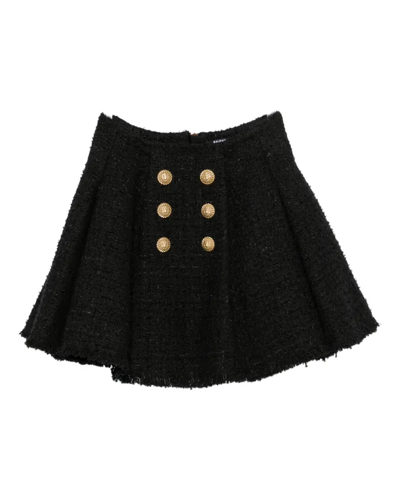 Balmain flared mini skirt - Schwarz Schwarz