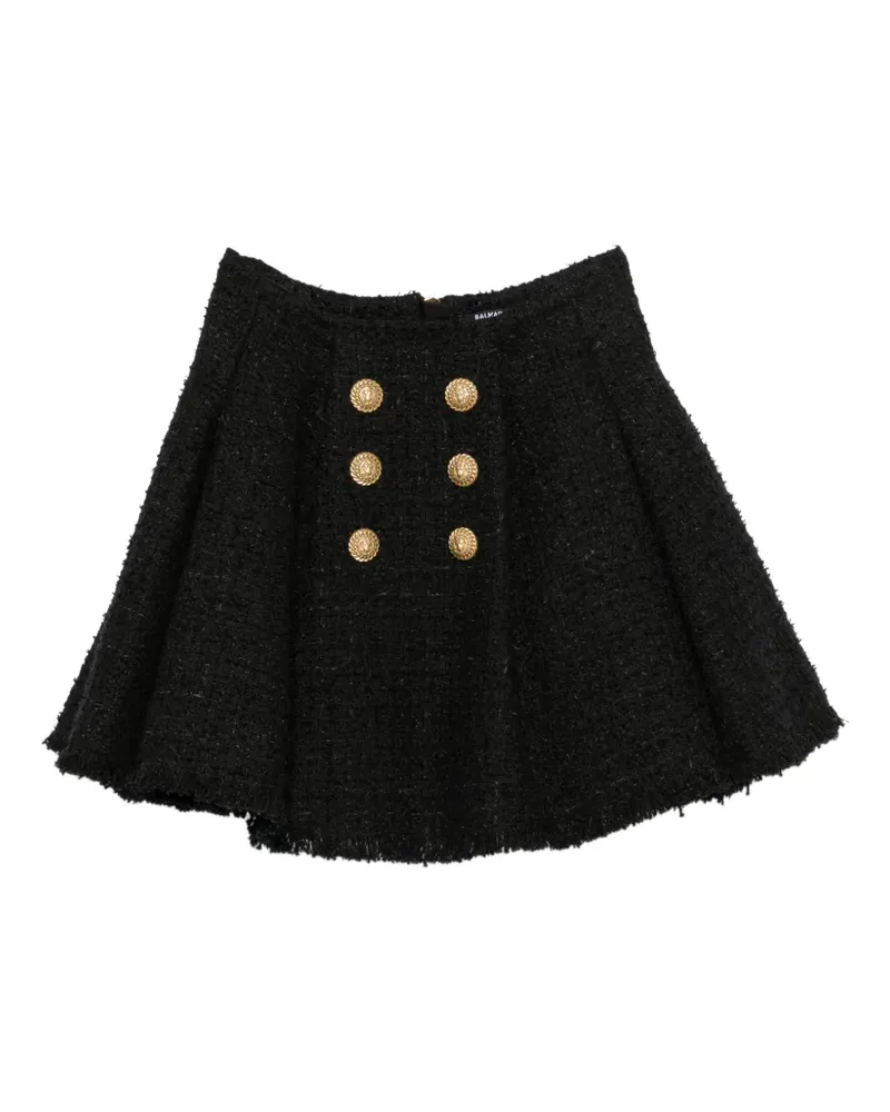 Balmain flared mini skirt - Schwarz Schwarz