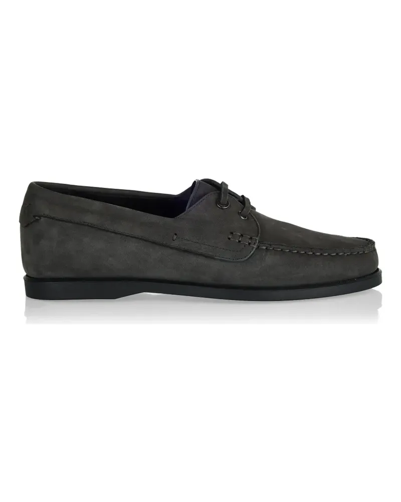 Brioni City lace-up boat shoes - Grau Grau