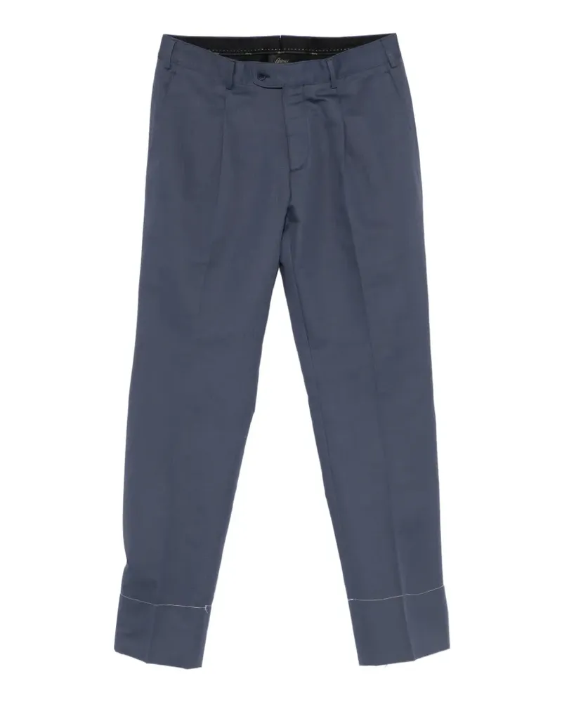 Brioni Plissierte Hose - Blau Blau