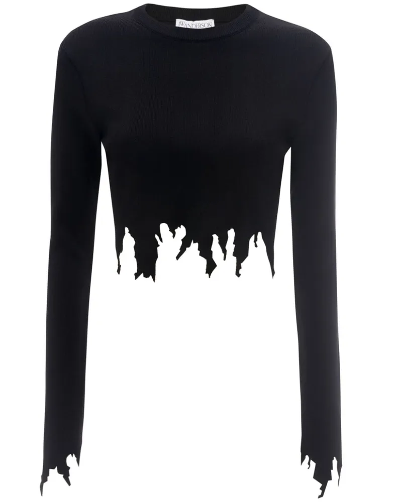 J.W.Anderson Gerippter Pullover - Schwarz Schwarz