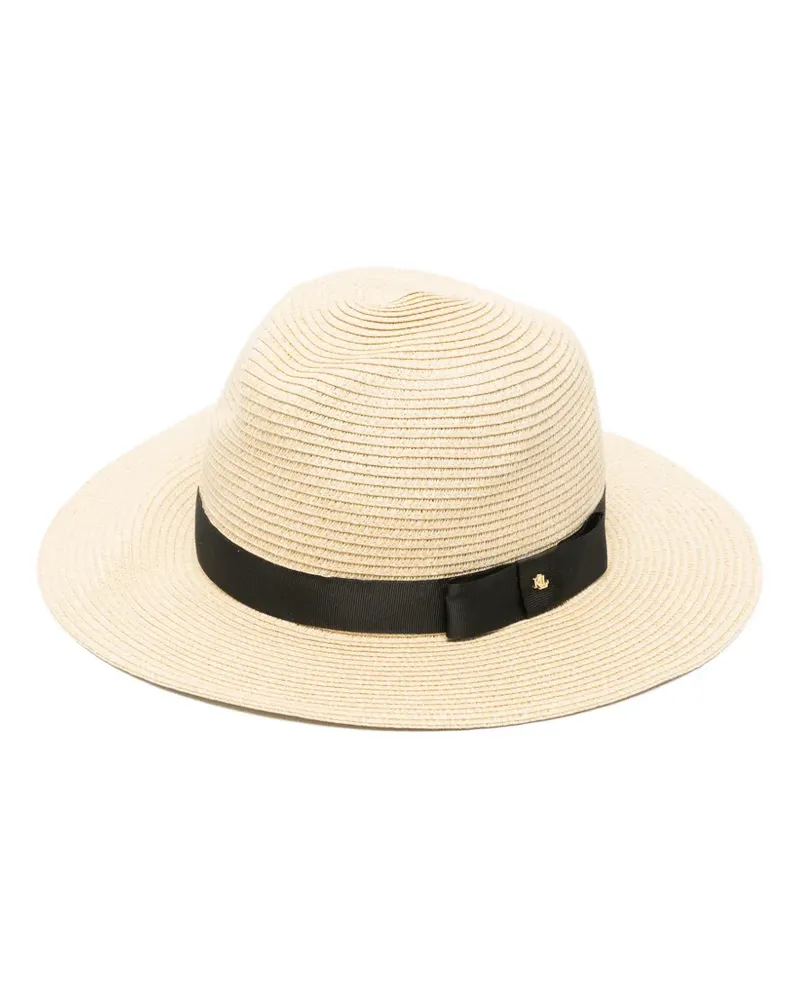 Ralph Lauren Hut mit Ripsband und Schleife - Nude Nude