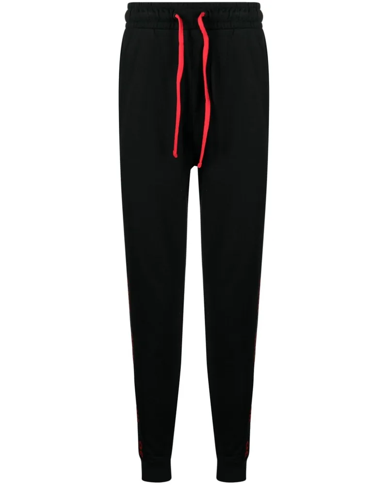HUGO BOSS Jogginghose mit Logo-Streifen - Schwarz Schwarz