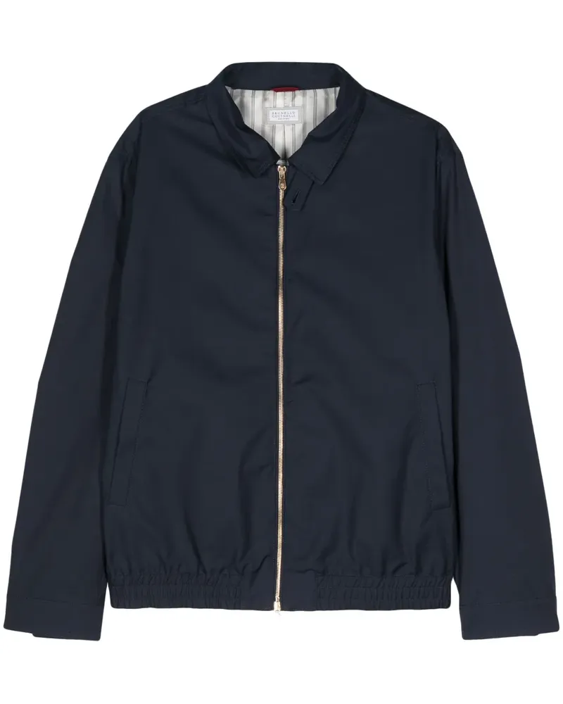 Brunello Cucinelli Jacke mit elastischem Saum - Blau Blau