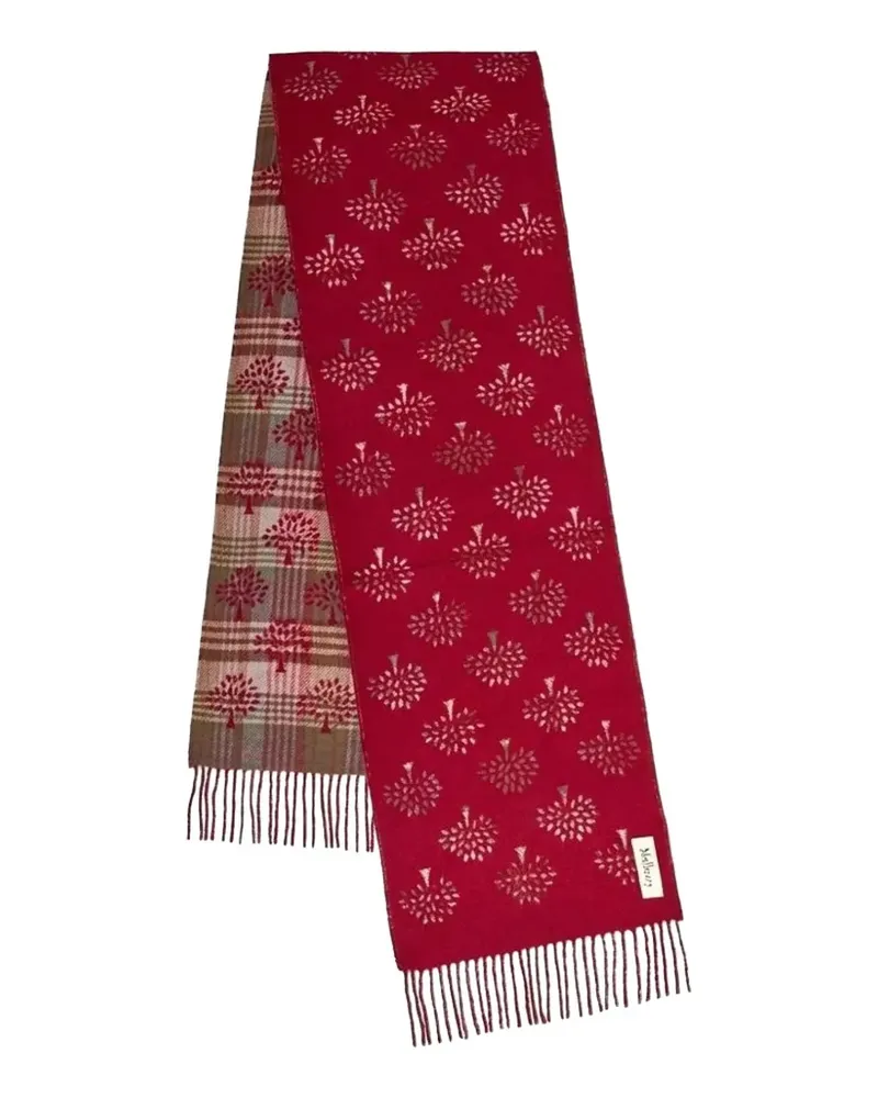 Mulberry reversible checked scarf - Rot Rot