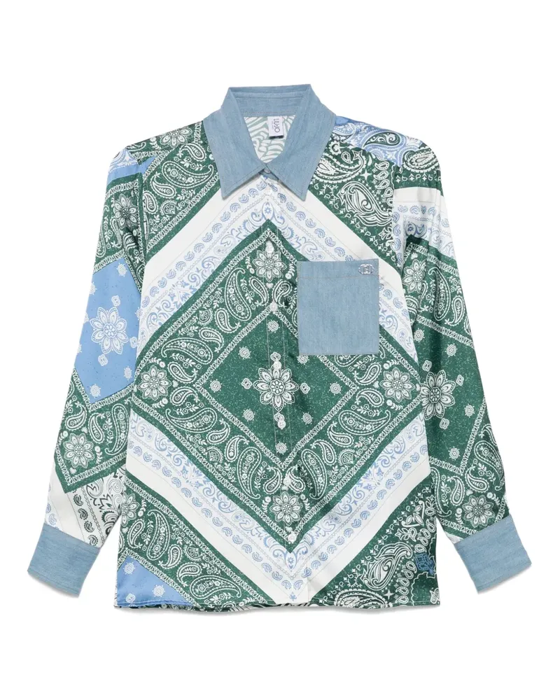 Liu Jo Hemd mit Bandana-Print - Blau Blau