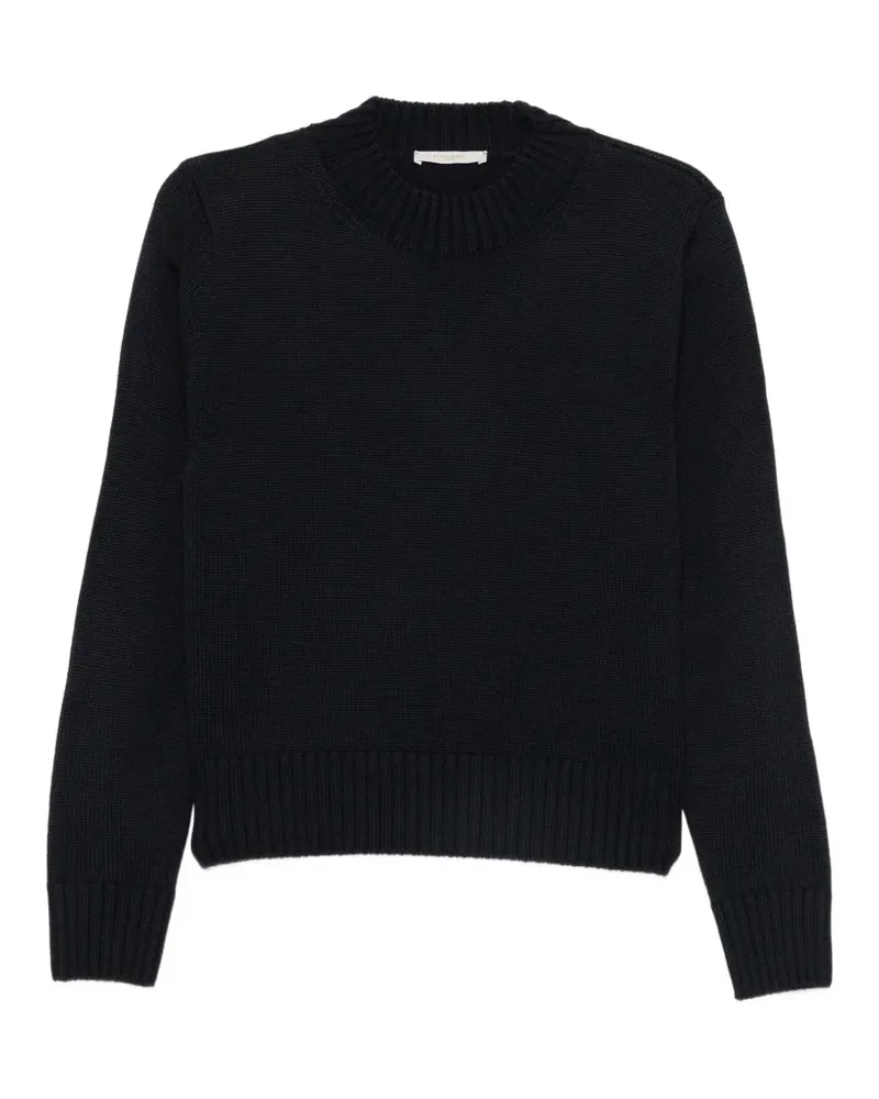 Zanone Gerippter Strickpullover - Schwarz Schwarz