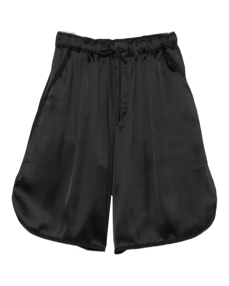 Y-3 logo-detail drawstring shorts - Schwarz Schwarz