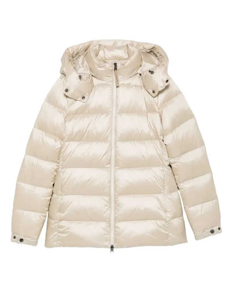 Woolrich Liquid hooded quilted parka jacket - Nude Nude