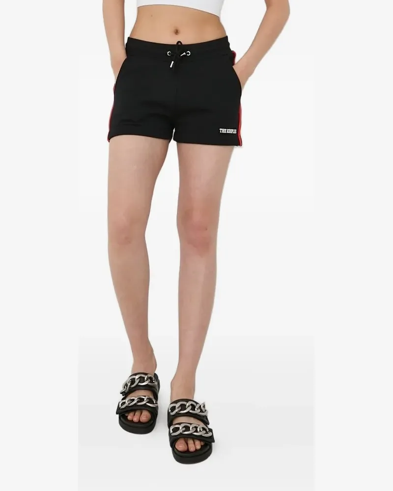 The Kooples Logo-Shorts mit Seitenstreifen - Schwarz Schwarz
