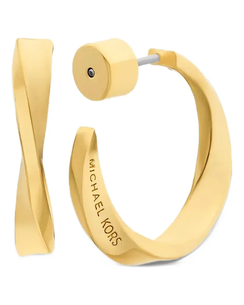 Michael Kors twist hoop earrings - Gold Gold