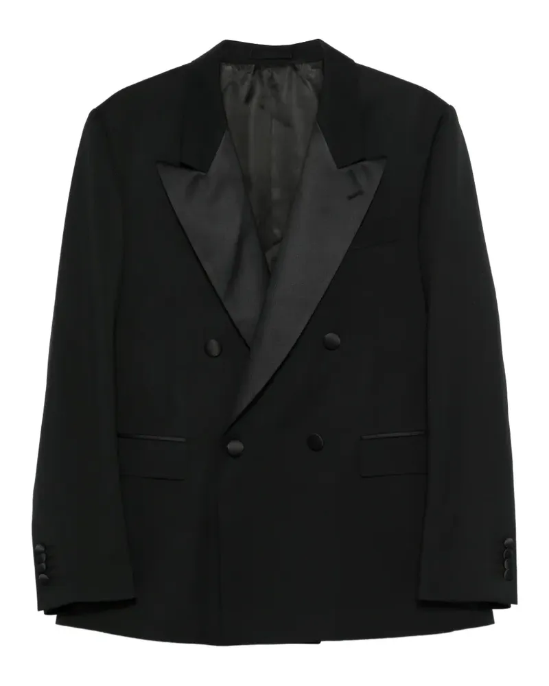 LARDINI Doppelreihiger Anzug mit Schalkragen - Schwarz Schwarz