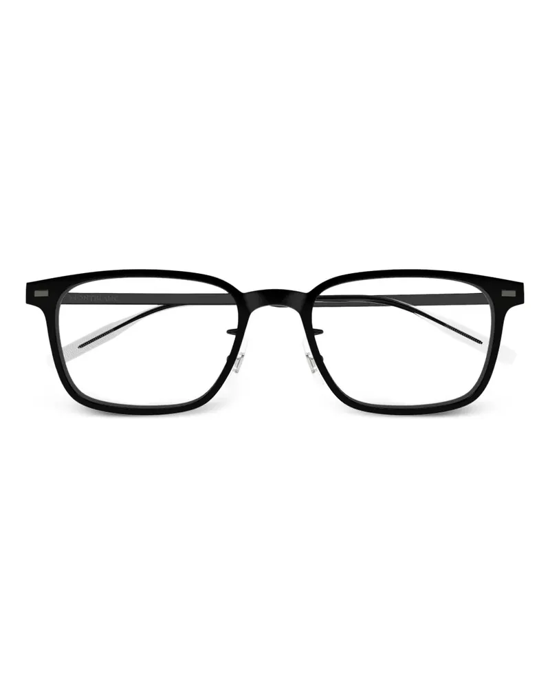 Montblanc Brille mit eckigem Gestell - Schwarz Schwarz