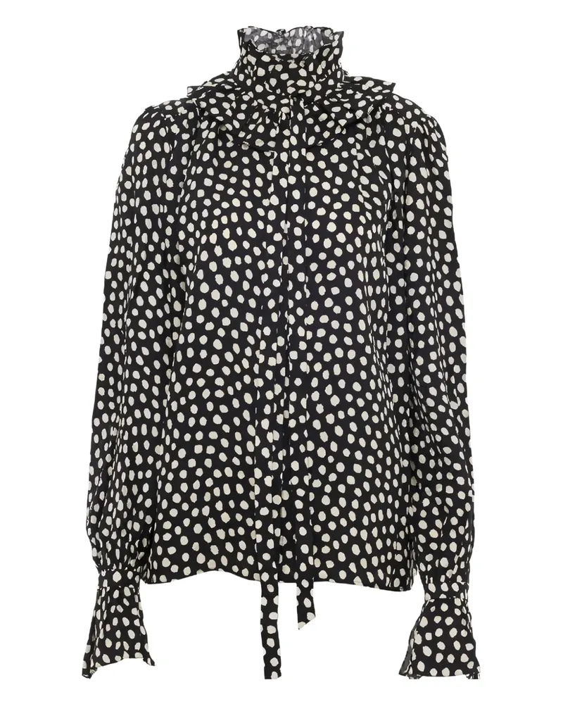 Chloé Bluse mit Rüschen - Schwarz Schwarz