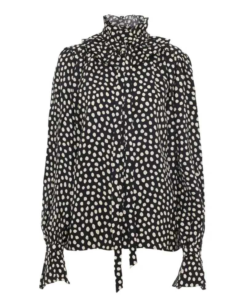 Chloé Bluse mit Rüschen - Schwarz Schwarz