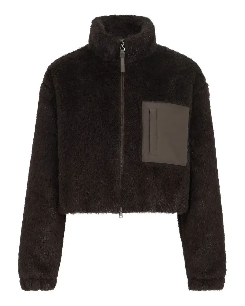 Brunello Cucinelli Cropped-Jacke mit Glitter - Braun Braun