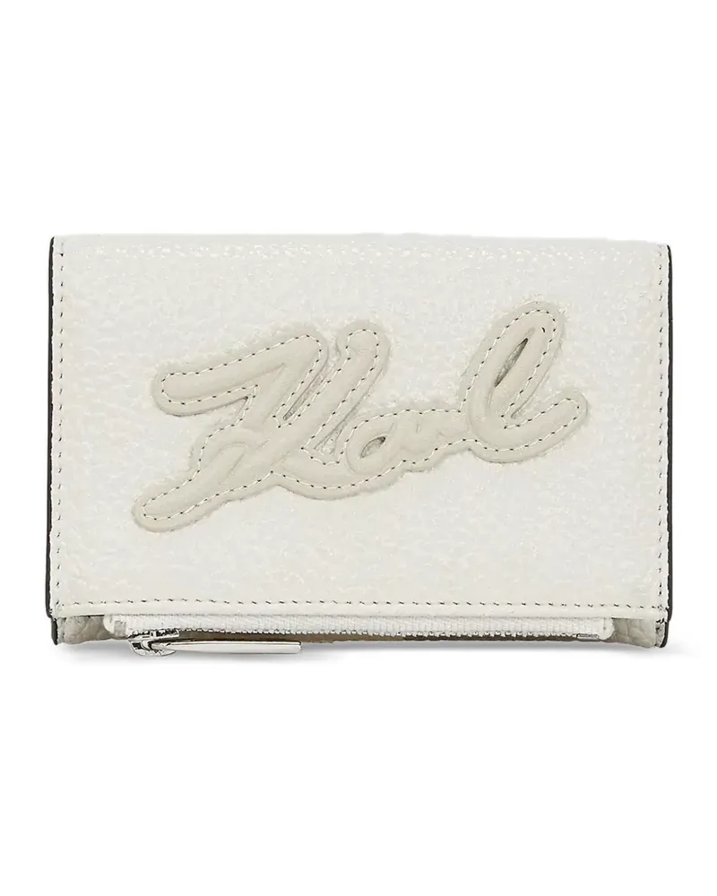 Karl Lagerfeld Portemonnaie mit Logo-Stickerei - Nude Nude