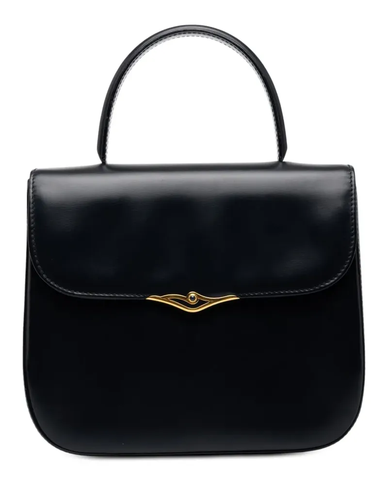 Cartier 20th Century Leather Sapphire Line handbag - Schwarz Schwarz