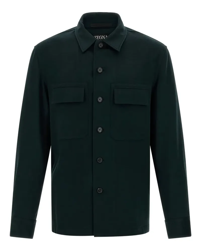 Ermenegildo Zegna chest-pocket button shirt - Grün Grün