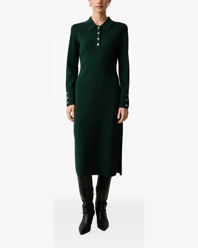 Karl Lagerfeld Polo-Midikleid mit Logo-Knöpfen - Grün Grün