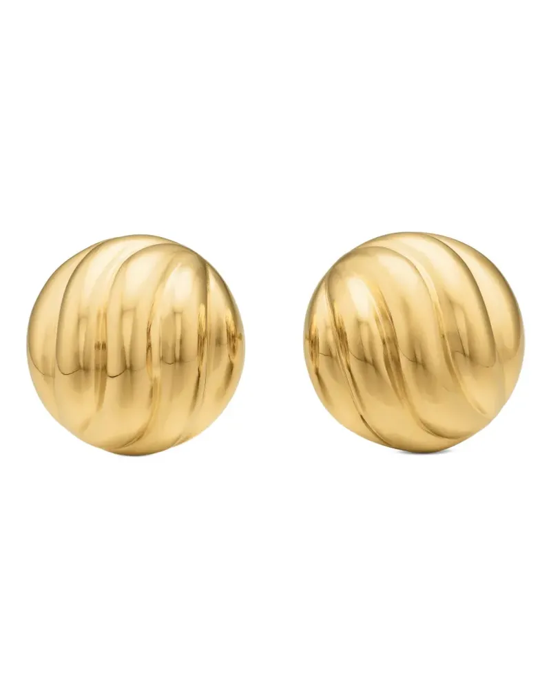 David Yurman 18kt Sculpted Cable Gelbgoldohrstecker 8mm Gold