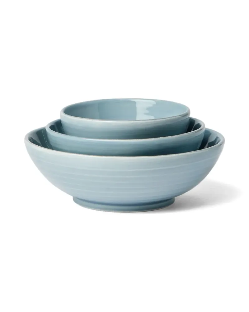 Brunello Cucinelli Schalen-Set mit Logo-Prägung - Blau Blau