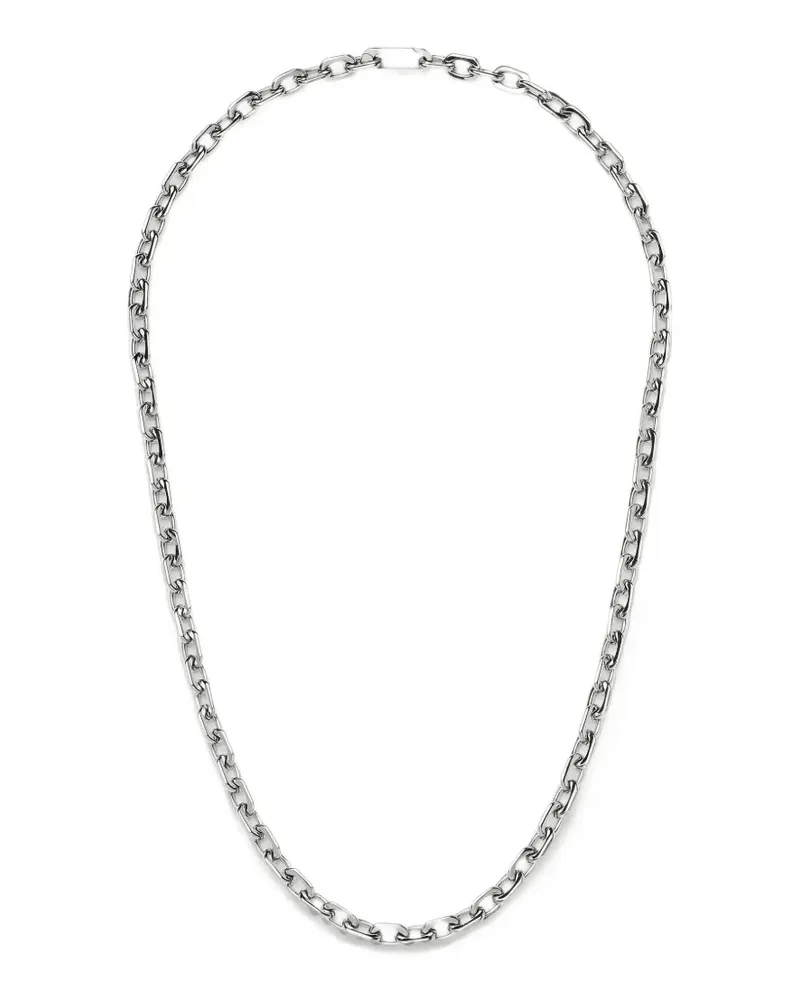 Missoma square paperclip chain necklace - Silber Silber
