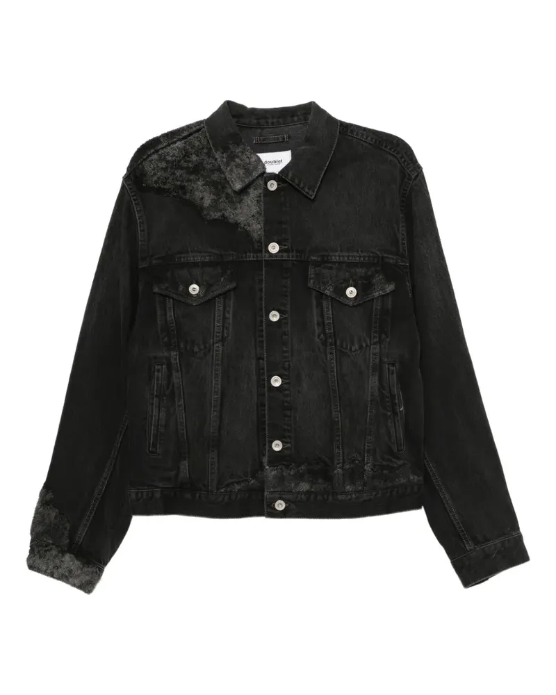 Doublet Jeansjacke mit Stickerei - Schwarz Schwarz