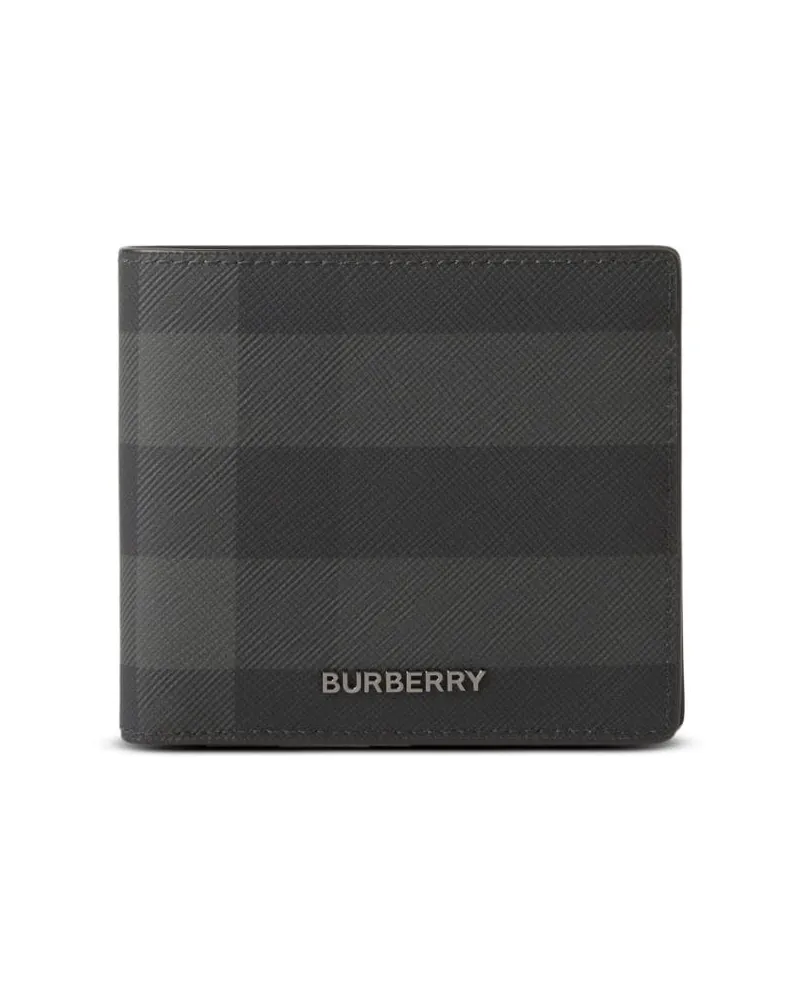 Burberry Kariertes Portemonnaie - Schwarz Schwarz