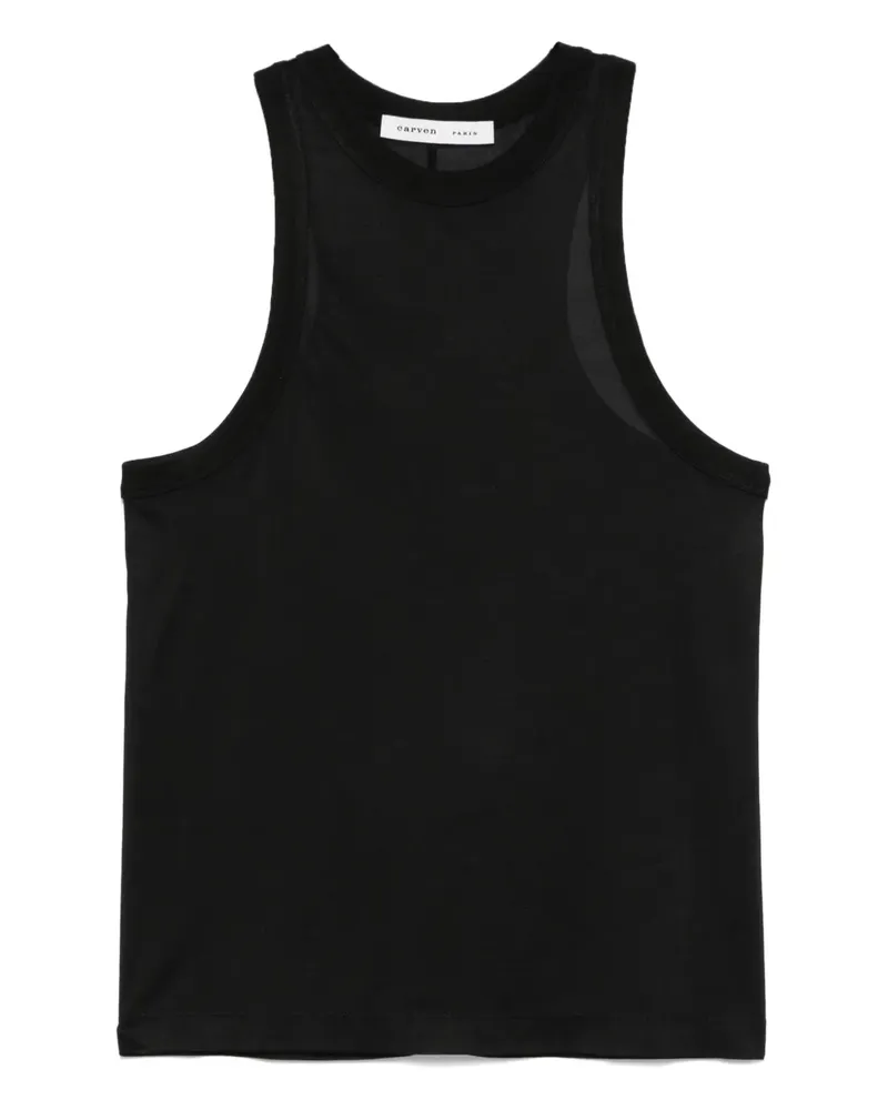 Carven Top aus Seide - Schwarz Schwarz
