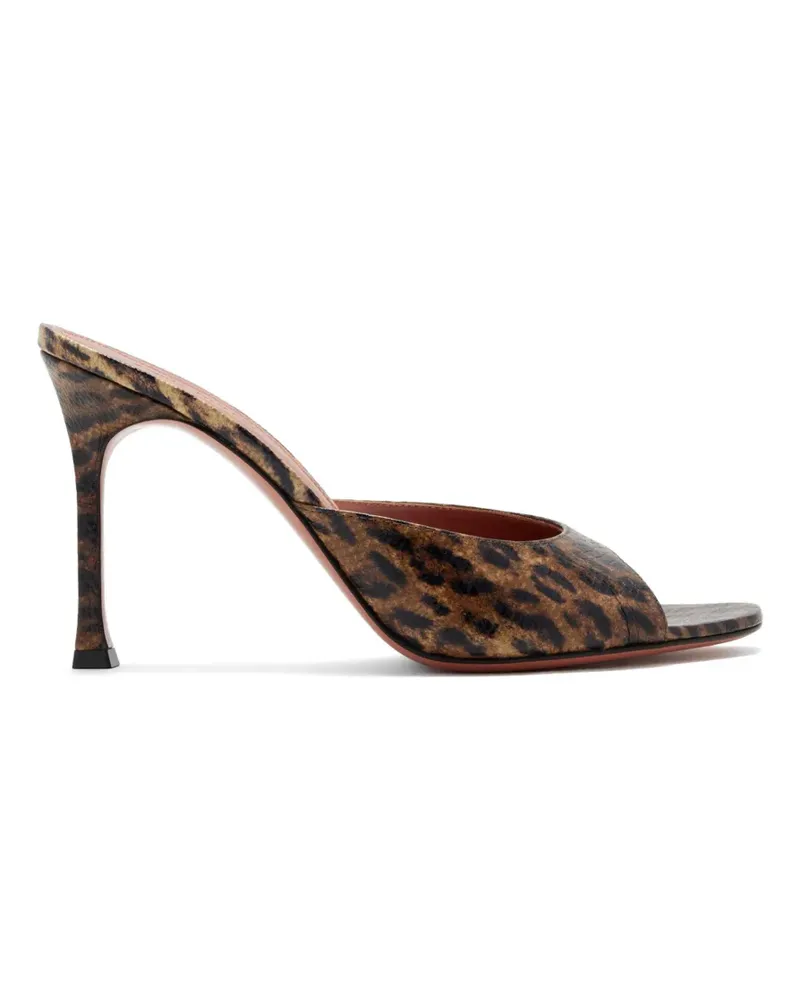 Amina Muaddi Alexa Mules 95mm - Schwarz Schwarz