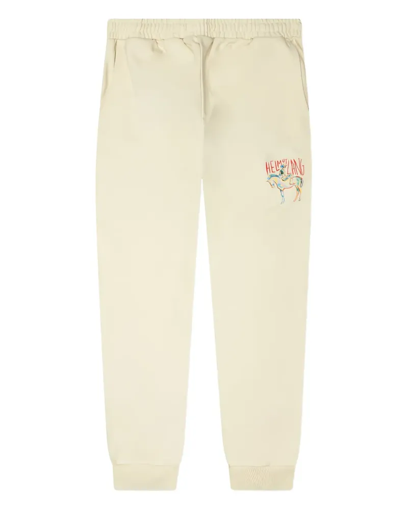 Helmut Lang Jogginghose mit Logo-Print - Nude Nude