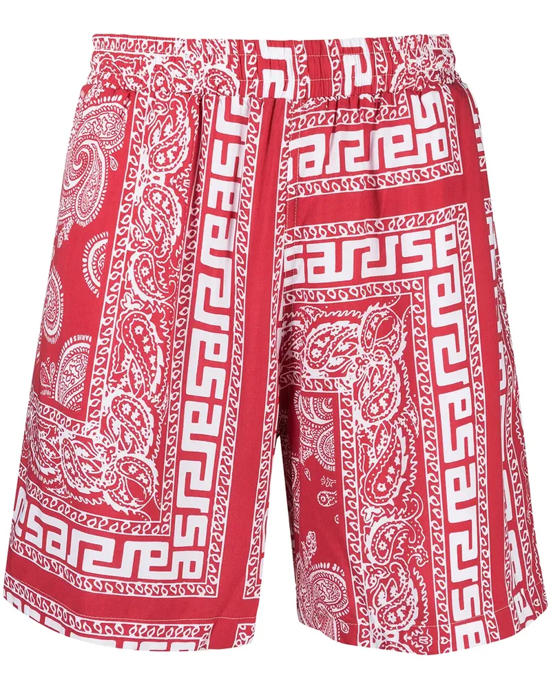 Aries Badeshorts mit Paisley-Print - Rot Rot