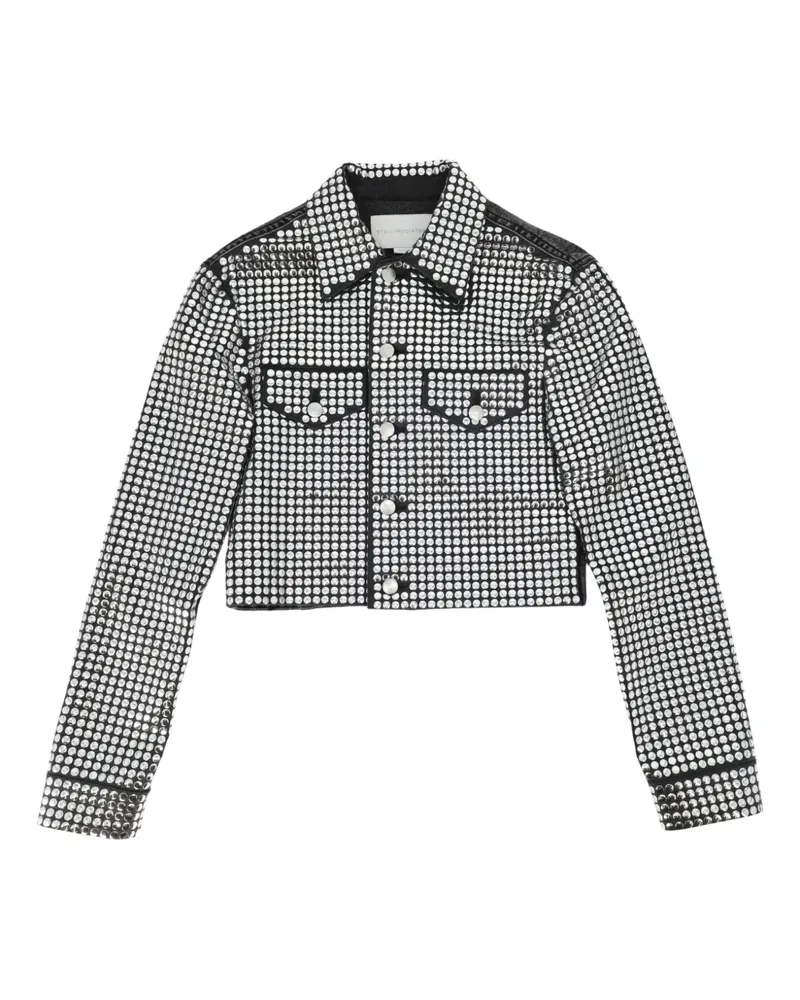 Stella McCartney Jeansjacke mit Nieten - Schwarz Schwarz