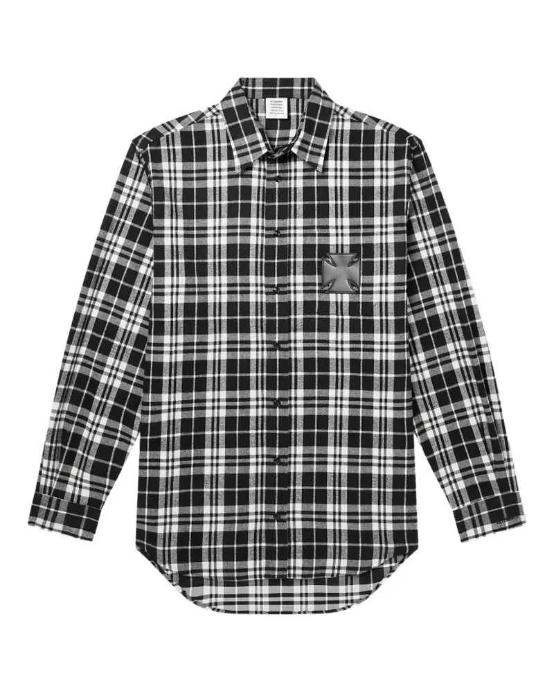 VETEMENTS checked shirt - Schwarz Schwarz