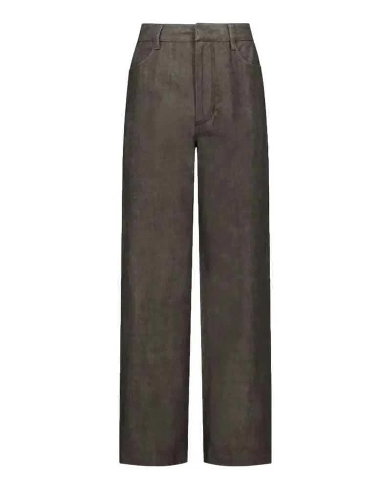 AMOMENTO Hose mit geradem Bein - Braun Braun