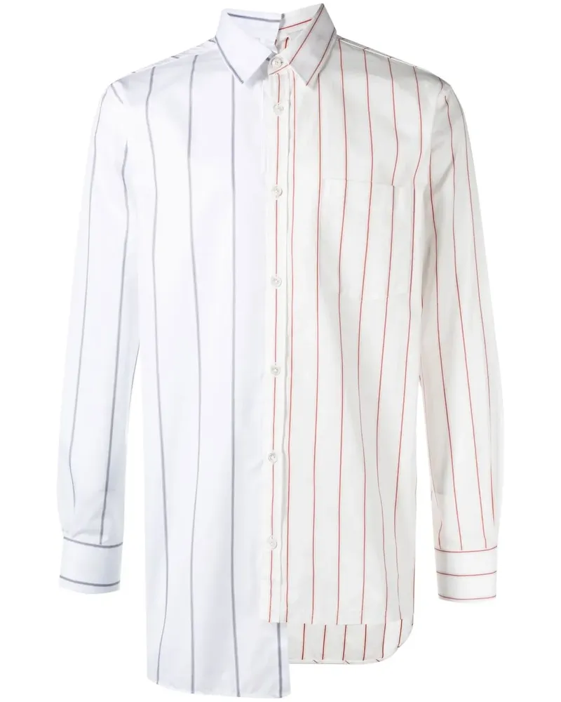 Lanvin Hemd mit Nadelstreifen - Weiß Weiß