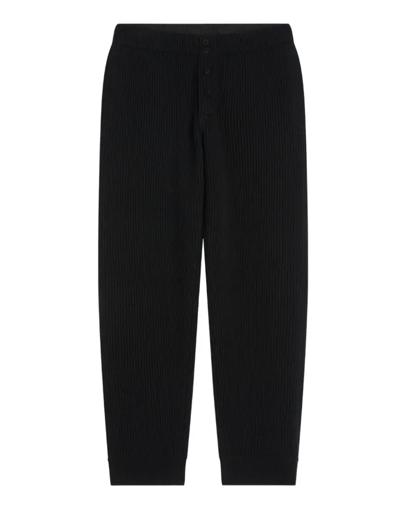 Dries van Noten Hose aus Wolle - Schwarz Schwarz