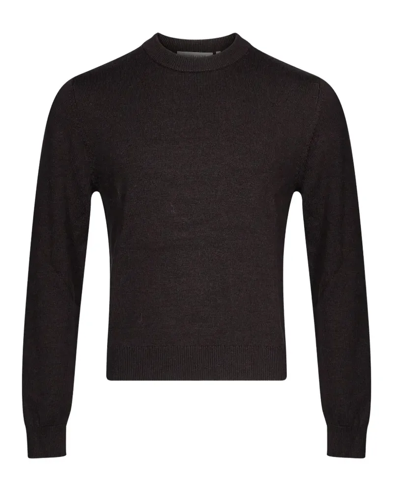 Sunflower crew-neck ribbed-trim sweater - Braun Braun