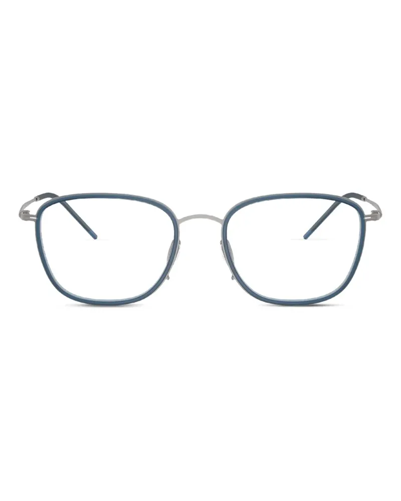 Giorgio Armani Eckiges Gestell aus Metall - Blau Blau