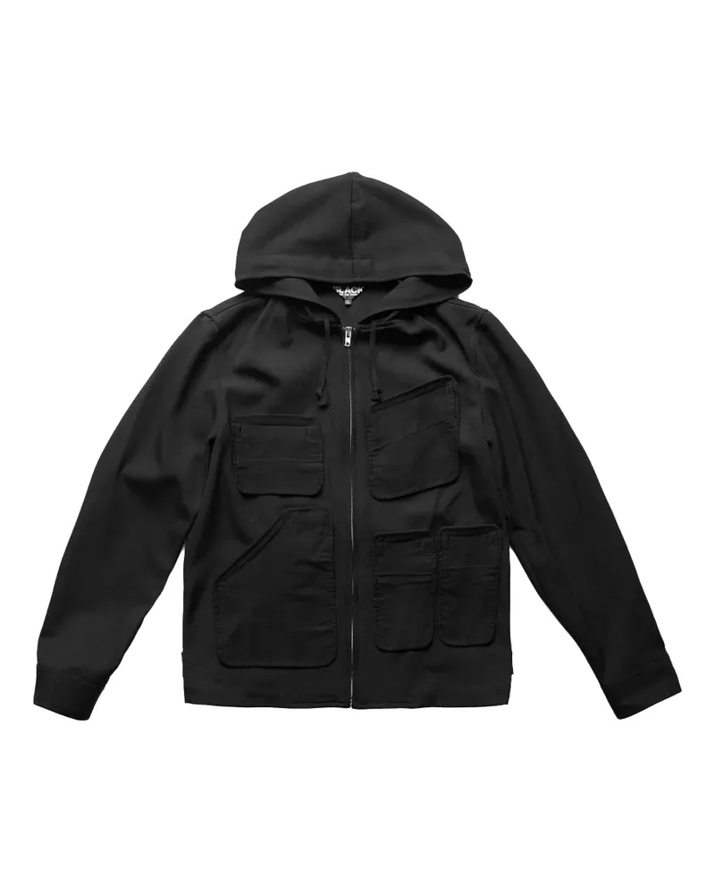 Comme des Garçons Kapuzenjacke mit Reißverschluss - Schwarz Schwarz