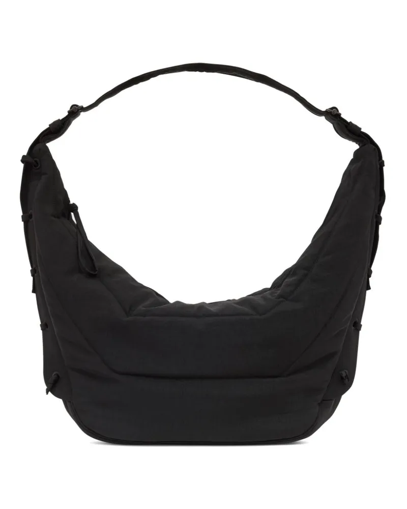 Christophe Lemaire Große Soft Game Schultertasche - Schwarz Schwarz