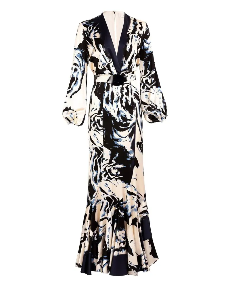 Silvia Tcherassi Remy Maxikleid - Blau Blau