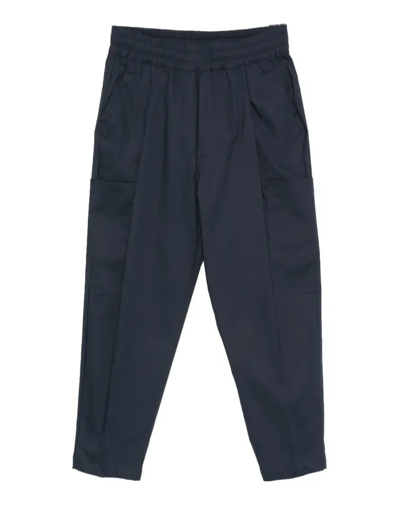 Yes London elasticated-waist cargo pants - Blau Blau