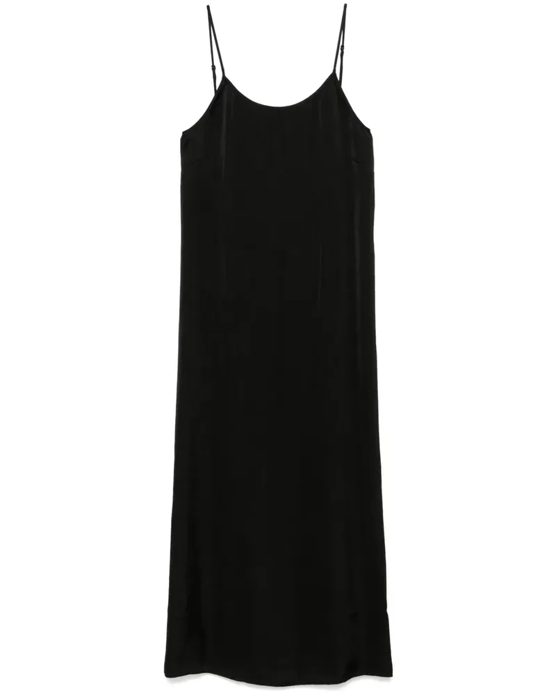 Uma Wang Anya Midikleid - Schwarz Schwarz