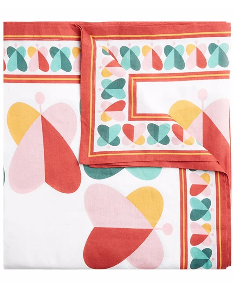 La DoubleJ Tischdecke mit grafischem Print - Rot Rot