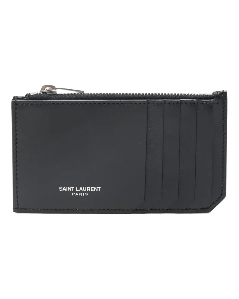 Saint Laurent Kartenetui mit Reißverschluss - Blau Blau