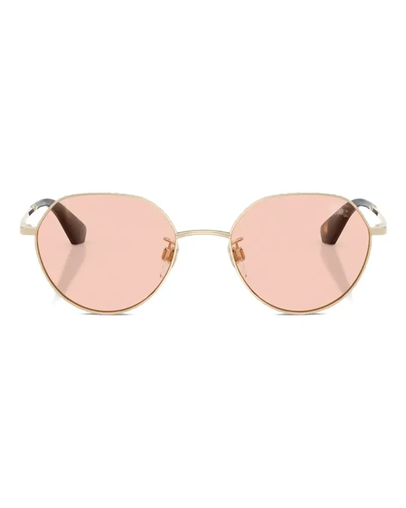 Burberry Sonnenbrille mit rundem Gestell - Gold Gold