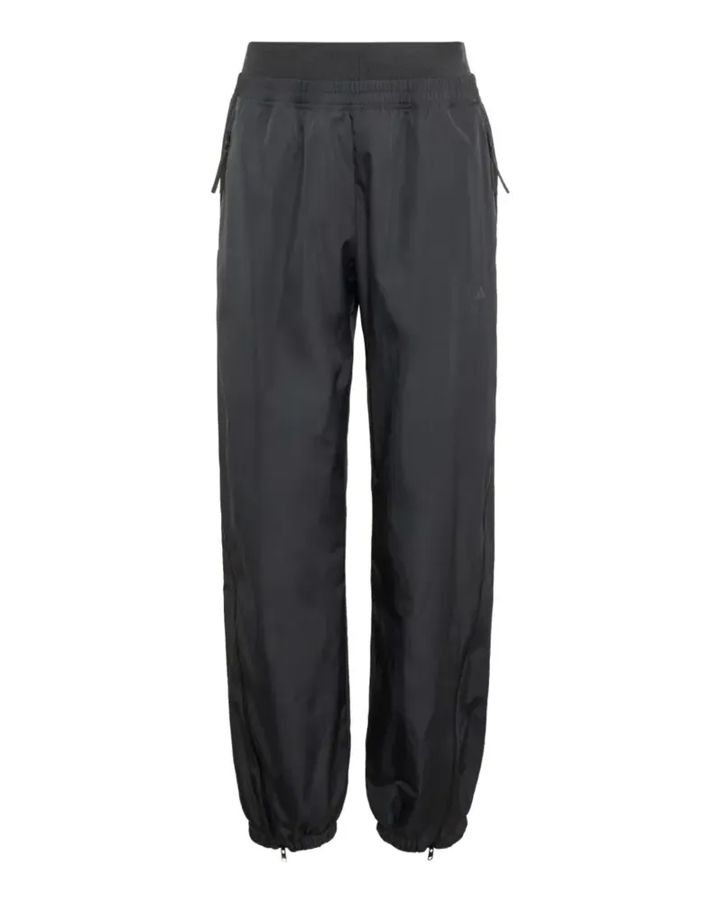 adidas logo-print track pants - Schwarz Schwarz