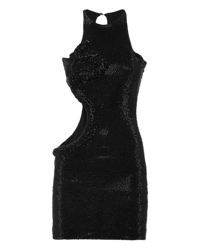 Philipp Plein Snake Minikleid - Schwarz Schwarz